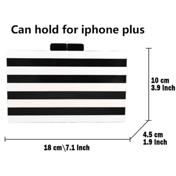 Boutique De FGG Acrylic Clutch Purses for Women Evening Handbags Chain Shoulder - Picture 2 of 7